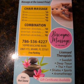 Biscayne Massage - You can also do a combo massage package - Massage Therapy Near Me - Miami, Florida