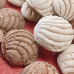 a plate of cookies on a table