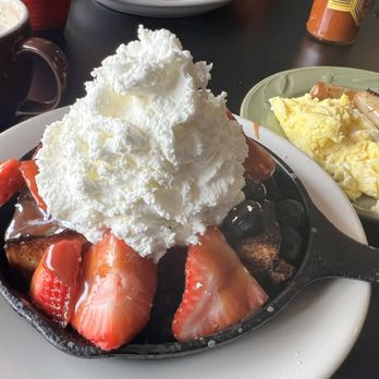 The Mount Bakery Cafe - Croissant (cinnamon roll) French toast. Egg and sausage ordered as a side. - Bakeries Near Me - Bellingham, Washington The Mount Bakery Cafe - Croissant (cinnamon roll) French toast. Egg and sausage ordered as a side. - Bakeries Near Me - Bellingham, Washington