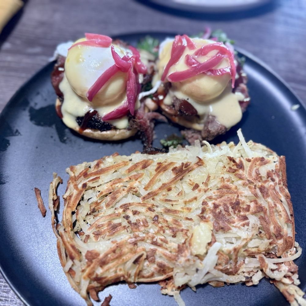 The Brunch House - Smoked BBQ Brisket Benny, so good! Highly recommend! - Breakfast & Brunch Near Me - Temecula, California