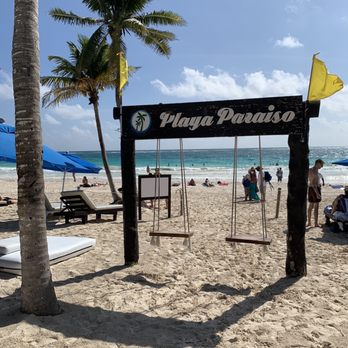 Playa Paraíso - 12/18/21 swings on the beach - Beaches Near Me - Tulum, ROO