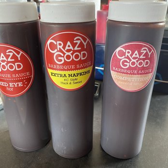 Crazy Good Eats - Three sauces that were all awesome. - Barbeque Near Me - Olathe, Kansas