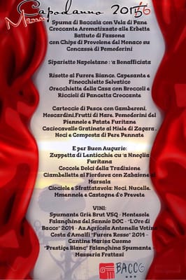 Menu photo 4 Hostaria di Bacco Furore, SA Menu photo 4 Hostaria di Bacco Furore, SA