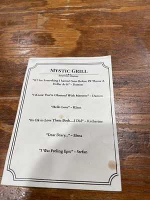 Menu photo 2 Mystic Grill Covington, GA Menu photo 2 Mystic Grill Covington, GA