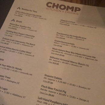 Chomp Kitchen & Drinks - American Near Me - Warren, Rhode Island