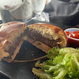 Bison Burger - the burger was good - the service was exceptional! Going back for dinner again tonight! Bison Burger - the burger was good - the service was exceptional! Going back for dinner again tonight!