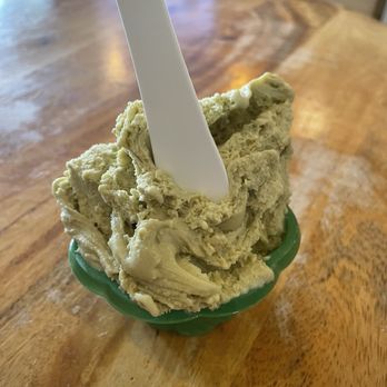 GelatoLove - Pistachio Sicilian Gelato (TikTok: @justandyvu) - Desserts Near Me - Carlsbad, California