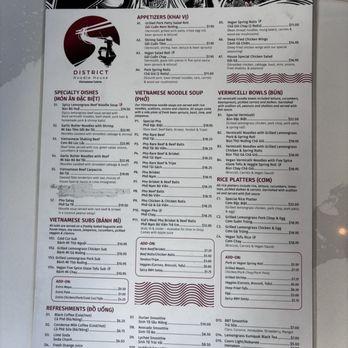 District Noodle House - Menu - Vietnamese Near Me - Vancouver, British Columbia District Noodle House - Menu - Vietnamese Near Me - Vancouver, British Columbia