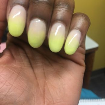 Euro Nails Spa - Too thick, shape is uneven, ombré effect is not a smooth transition - Nail Salons Near Me - Riverside, California