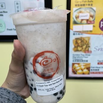 Golden Tea Shop - Fresh Taro and Red Bean Milk Tea - Bubble Tea Near Me - Oakland, California