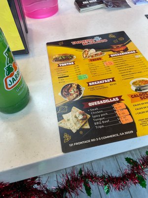 Menu photo 3 Taqueria MI Jalisco Commerce, GA Menu photo 3 Taqueria MI Jalisco Commerce, GA