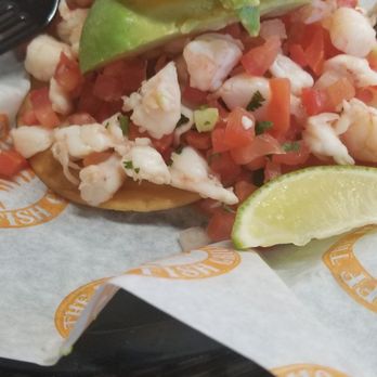 Off The Hook Fish Grill - Shrimp ceviche. Big chunks of shrimp and looks good huh? - Seafood Near Me - Whittier, California Off The Hook Fish Grill - Shrimp ceviche. Big chunks of shrimp and looks good huh? - Seafood Near Me - Whittier, California