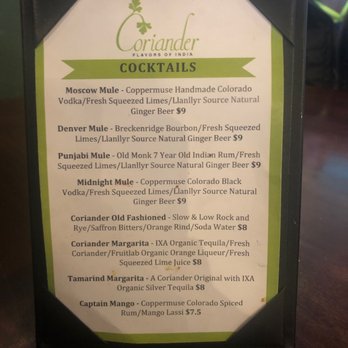 Coriander - Indian Near Me - Denver, Colorado