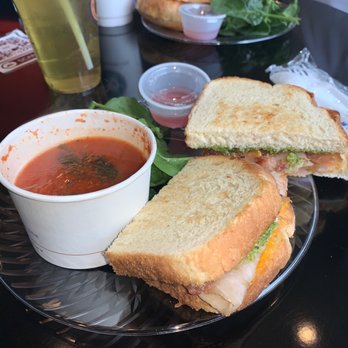 Tea's Me Cafe - The Larsen with tomatoe basil soup - Coffee & Tea Near Me - Indianapolis, Indiana