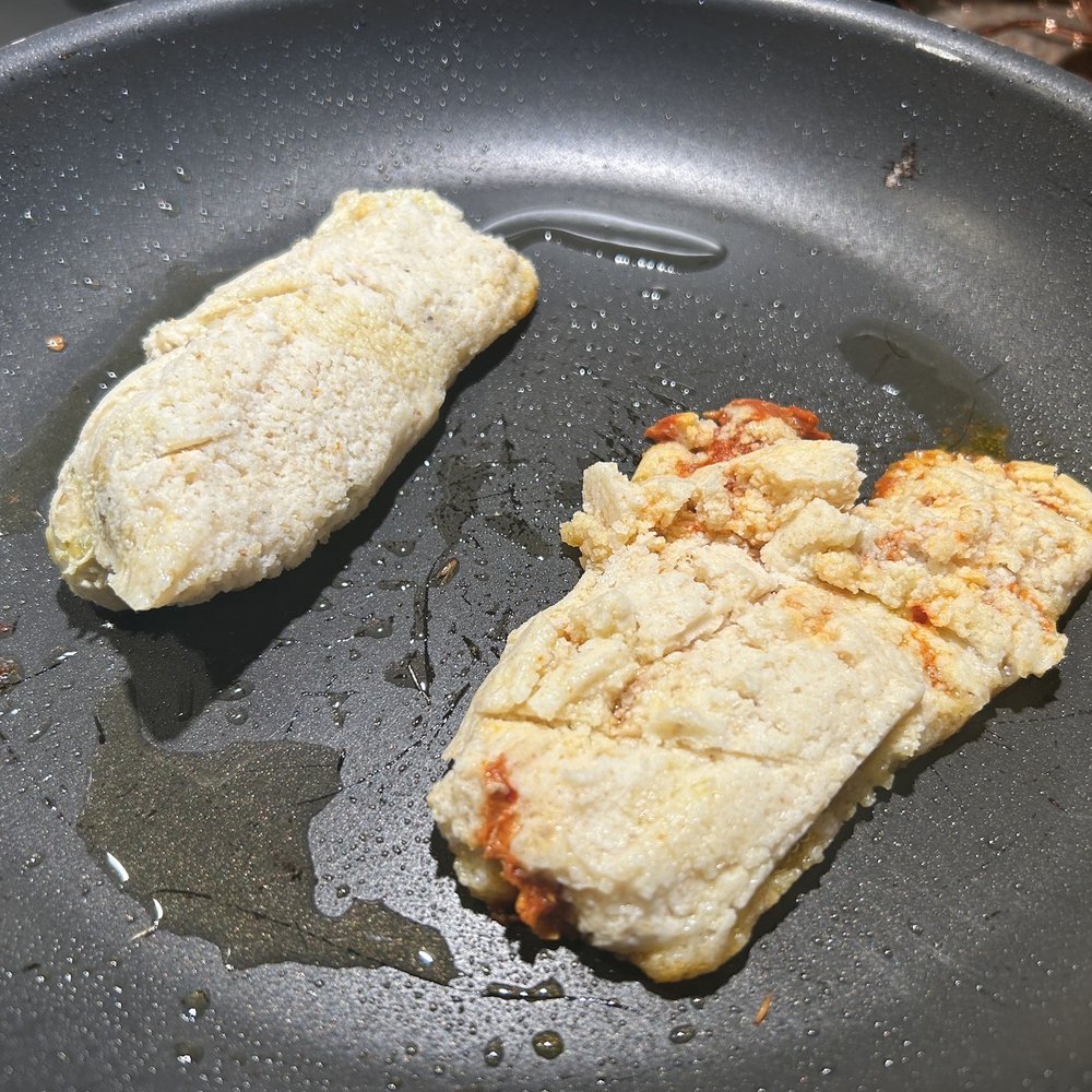 So undercooked it literally can't hold its shape.