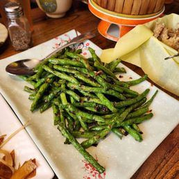 Stir fried green beans Stir fried green beans