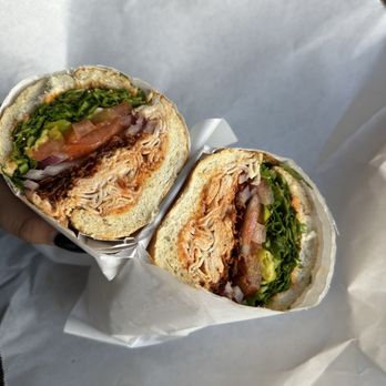 Brooklyn Square - The Blazing Chic Sandwich on a Hero - Pizza Near Me - Pasadena, California Brooklyn Square - The Blazing Chic Sandwich on a Hero - Pizza Near Me - Pasadena, California