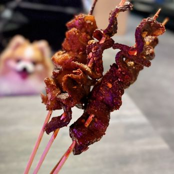Homey Skewer - Beef Tendon, Beef Tongue x2 | $2.35 each (one dog-friendly outdoor table) - Chinese Near Me - San Jose, California Homey Skewer - Beef Tendon, Beef Tongue x2 | $2.35 each (one dog-friendly outdoor table) - Chinese Near Me - San Jose, California