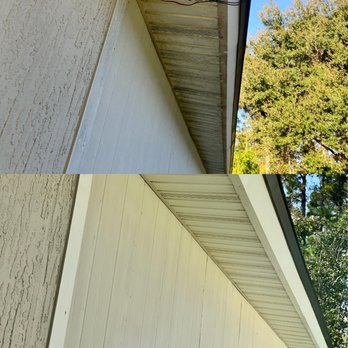 Ohana Pressure Washing - Before/After - Under Roof Siding - Pressure Washers Near Me - Jacksonville, Florida Ohana Pressure Washing - Before/After - Under Roof Siding - Pressure Washers Near Me - Jacksonville, Florida