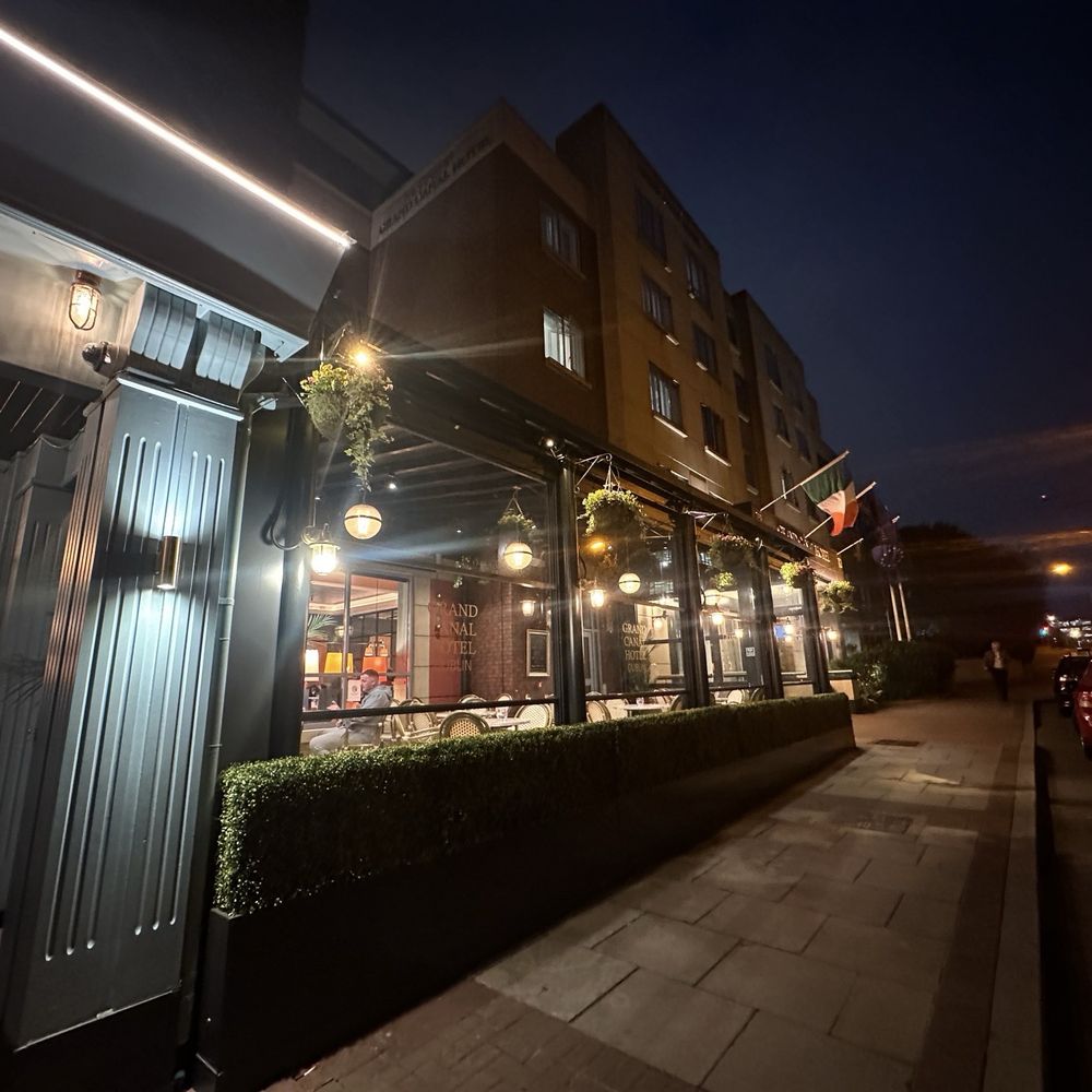 Grand Canal Hotel - Outside at night - Hotels Near Me - Ballsbridge, D