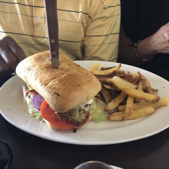 Capers - Grouper fish sandwich with fries - Bars Near Me - Kennesaw, Georgia