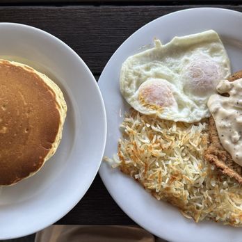 Jack Holder's Restaurant & Bar - Chicken fried steak eggs over easy and pancakes - Breakfast & Brunch Near Me - San Jose, California