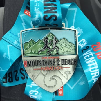 Mountains 2 Beach Marathon & Half Marathon - 26.2 miles 4:11 average 9:38 pace - Races & Competitions Near Me - Ventura, California Mountains 2 Beach Marathon & Half Marathon - 26.2 miles 4:11 average 9:38 pace - Races & Competitions Near Me - Ventura, California