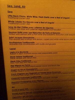 Menu photo 5 Lucien New York, NY