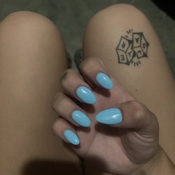 B E Spa Nails - acrylic with gel polish. $55
