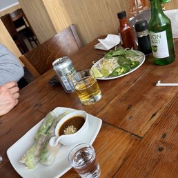 spring A3. Shrimp, Pork and Vegetable Rice Paper Roll spring A3. Shrimp, Pork and Vegetable Rice Paper Roll