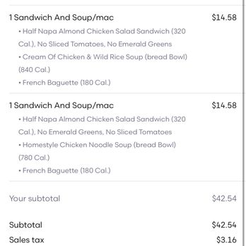 Panera Bread - I really didn't lie it was $67 - Sandwiches Near Me - Lawrenceville, Georgia Panera Bread - I really didn't lie it was $67 - Sandwiches Near Me - Lawrenceville, Georgia