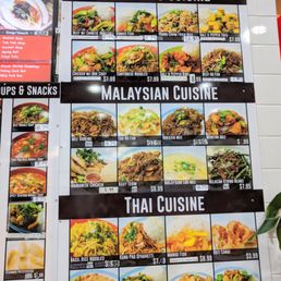 Their noodle selections.