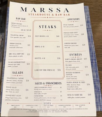 Menu photo 2 Marssa Henderson, NV