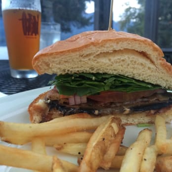 Clark and Lewie's - Delicious portobello burger. Tempura-style fried - delicious!! - American Near Me - Stevenson, Washington