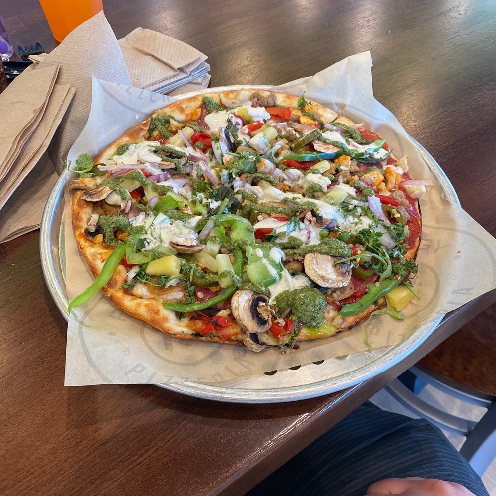 Pieology La Quinta - Thin crust pizza with all toppings - Fast Food Near Me - La Quinta, California