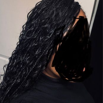 Benay Hair braiding - My waist length braids braided by Benay hair braiding in October 2024 - Hair Stylists Near Me - Charlotte, North Carolina Benay Hair braiding - My waist length braids braided by Benay hair braiding in October 2024 - Hair Stylists Near Me - Charlotte, North Carolina