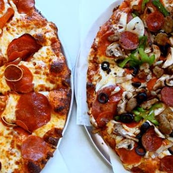 Round Table Pizza - Can't pick which one I love more! - Pizza Near Me - Las Vegas, Nevada Round Table Pizza - Can't pick which one I love more! - Pizza Near Me - Las Vegas, Nevada