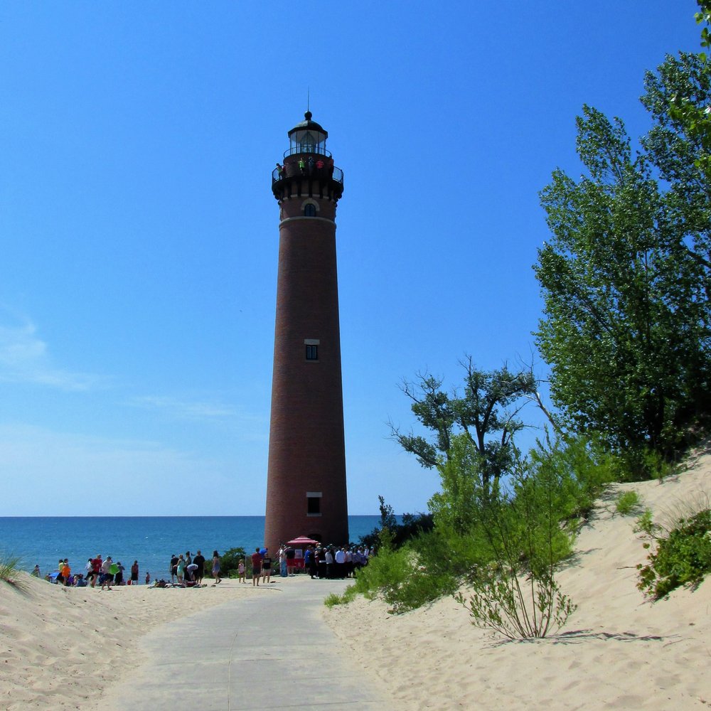 Litte Sable Point Light House - The lighthouse in July, 2018. Photos by Anna K - Landmarks & Historical Buildings Near Me - Mears, Michigan