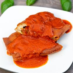 Luigi's - Calzone (sauce is served on the side in to go containers)