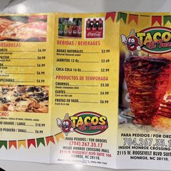 Tacos El Trompo - Takeout & dine-in menu :)