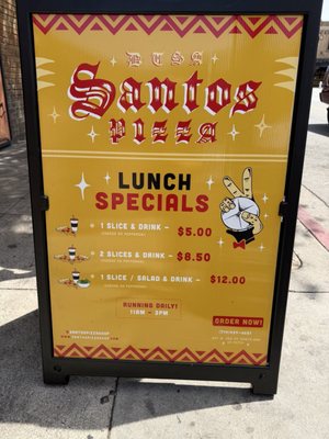 Menu photo 1 Santos Pizza Santa Ana, CA Menu photo 1 Santos Pizza Santa Ana, CA