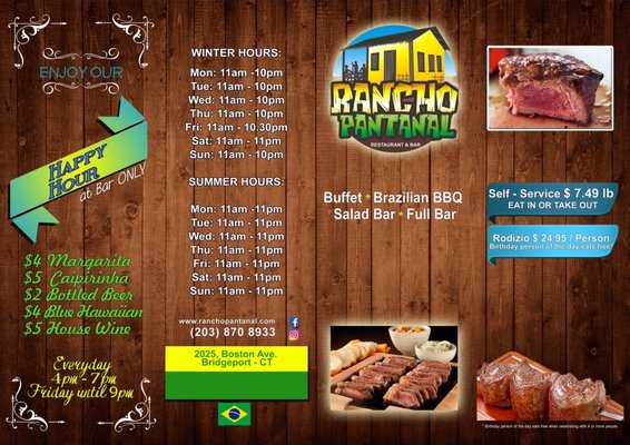 Menu photo 2 Rancho Pantanal Bridgeport, CT