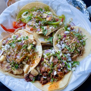 Taqueria Extra - Pollo Adobado / Marinated Chicken, Carnitas, Fish Taco, Shrimp Taco - Mexican Near Me - Martinez, California