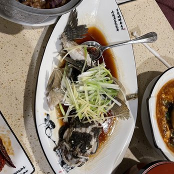 Rainbow Kitchen - Steamed Whole fish with ginger and scallions - Seafood Near Me - Las Vegas, Nevada Rainbow Kitchen - Steamed Whole fish with ginger and scallions - Seafood Near Me - Las Vegas, Nevada