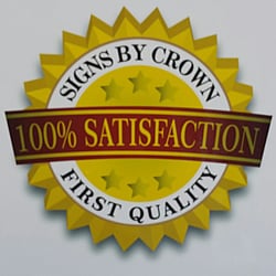 Signs by Crown - We stand by this standard.