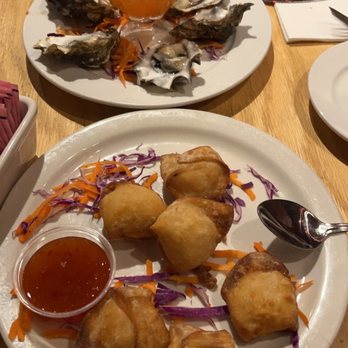 The Wharf - Oysters on the half shell and stuffed seafood appetizer - Seafood Near Me - Fort Bragg, California The Wharf - Oysters on the half shell and stuffed seafood appetizer - Seafood Near Me - Fort Bragg, California