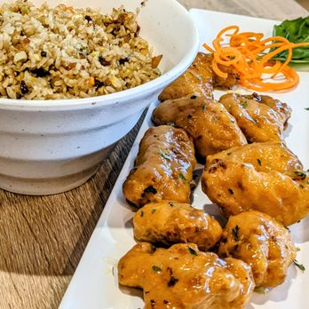 Artea - Applewood bacon fried rice, glazed chicken bites - Bubble Tea Near Me - San Antonio, Texas Artea - Applewood bacon fried rice, glazed chicken bites - Bubble Tea Near Me - San Antonio, Texas