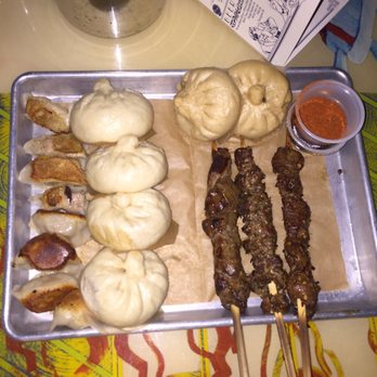 Copycat Co - This plate of food was around $20 total (bao, skewers and potstickers). All awesome! - Cocktail Bars Near Me - Washington, DC, District of Columbia