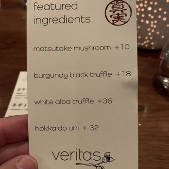Veritas - Additions or add on to your course - Cocktail Bars Near Me - Columbus, Ohio Veritas - Additions or add on to your course - Cocktail Bars Near Me - Columbus, Ohio