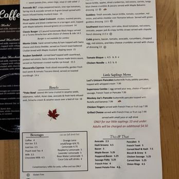 The Maple Table - Menu - back - Salad Near Me - Racine, Wisconsin